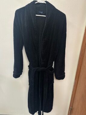 croft & barrow Black Sherpa Robe